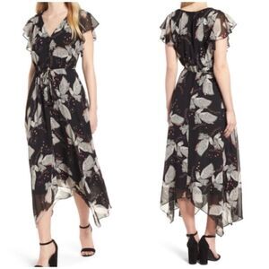 Rebecca Minkoff Black and White Harper Midi Dress